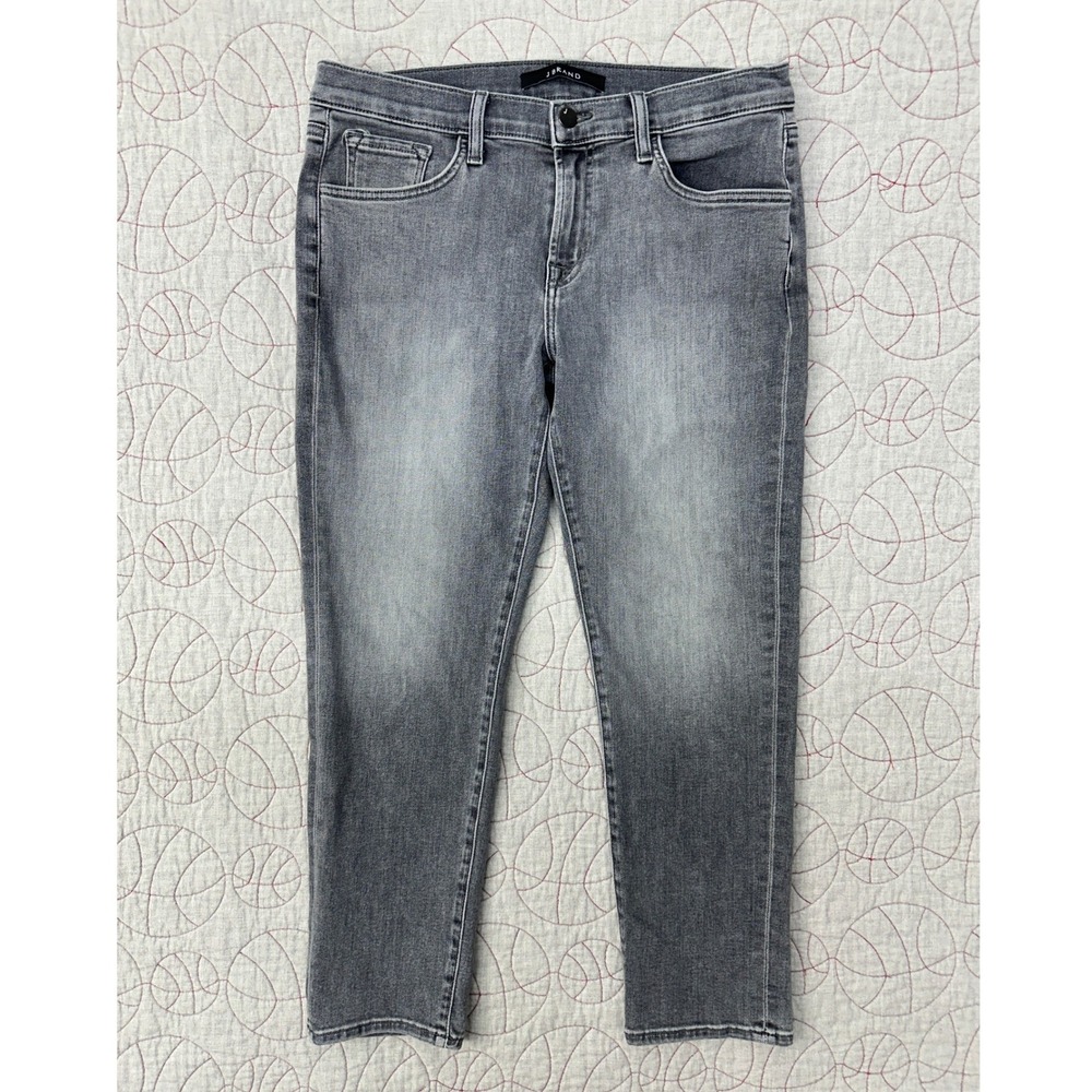 J Brand Sadey Slim Straight Earl Grey Faded Denim Jeans / Womens 27